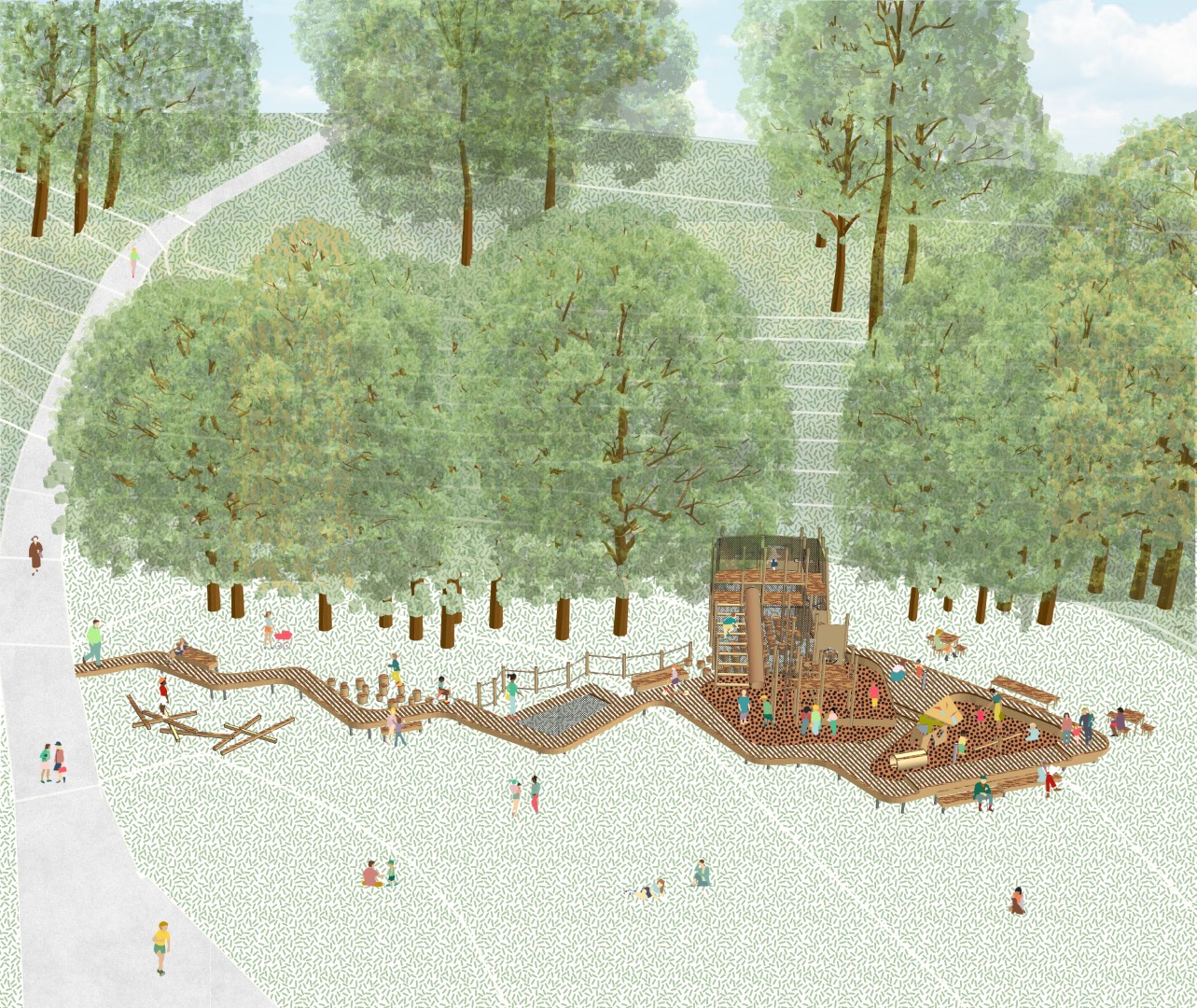 Inicio de la renovación de los parques Duden y Júpiter