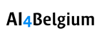 Logo van de coalitie AI4Belgium in zwart en blauwe letters