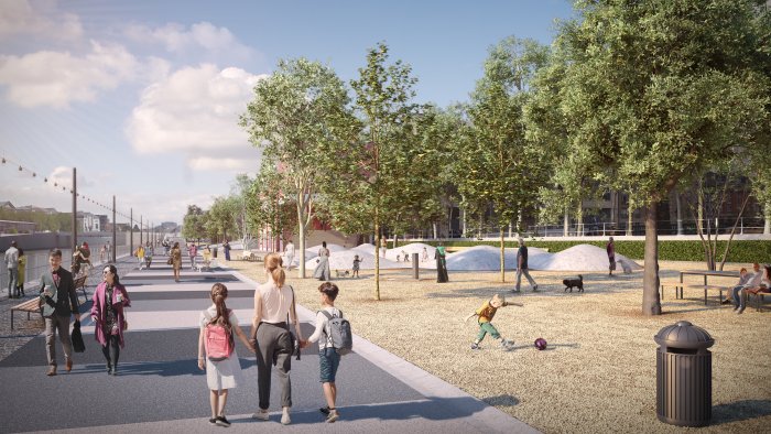 toekomstige park Allée du Kaai