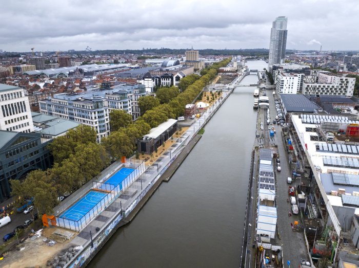 Luchtfoto park Allée du Kaai