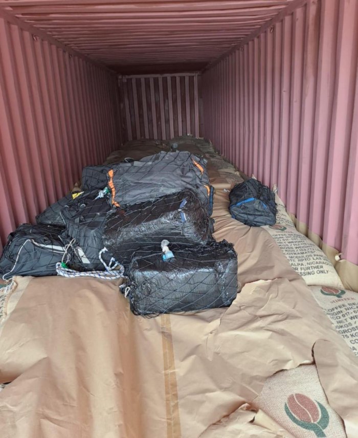 Cocaïne tussen lading koffie