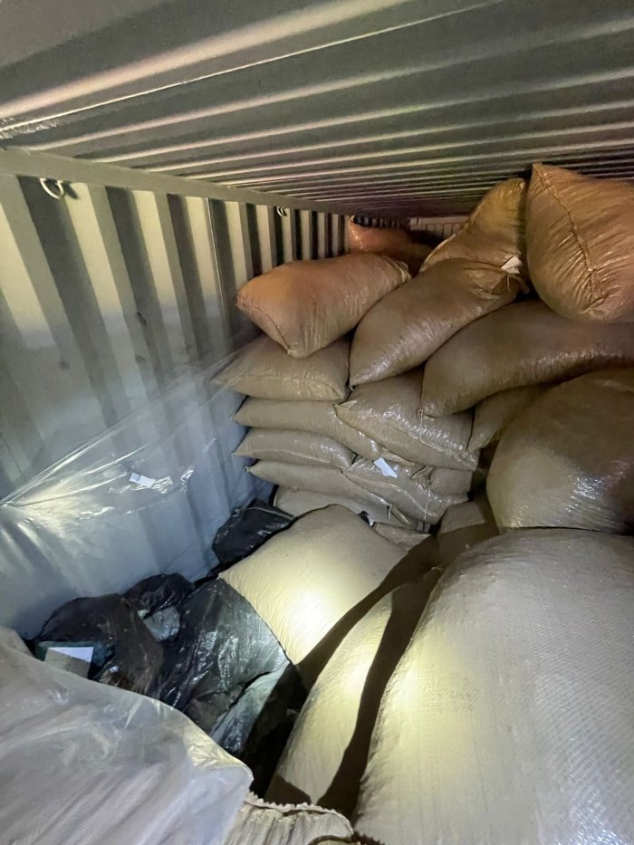 Cocaïne in container