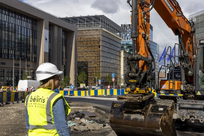 Werken op Schumanplein