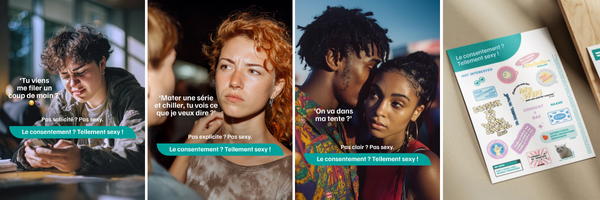Posters campagne Le consentement ? Tellement sexy !