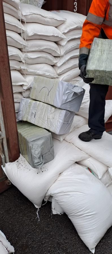 Cocaïne in container