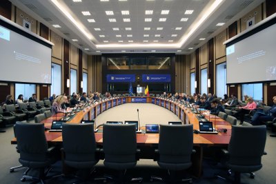 meeting room of the “Minimum Income” conference on 18 januari 2024