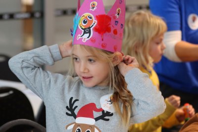Kind tijdens workshop Kijk Uit