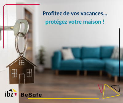 Une maison protégée avant le départ en vacances