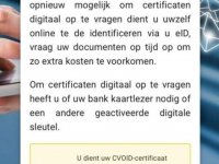 Image d'un message de phishing demandant de payer pour un certificat covid 2