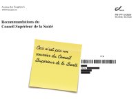 Enveloppe avec le message "Ceci n'est pas un courrier du Conseil Supérieur de la Santé"