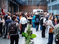 participants during a coffee break